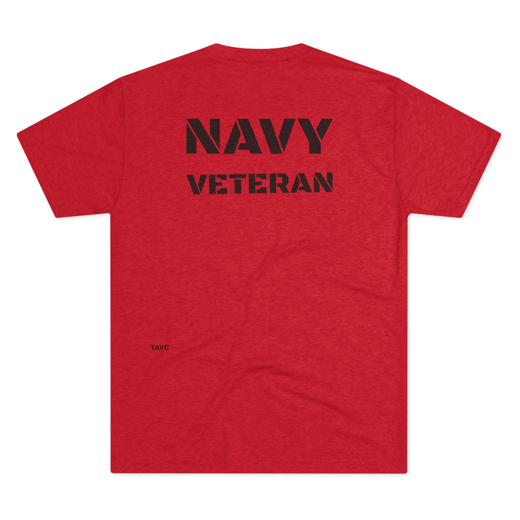 Navy Veteran T‑Shirt — 'SAILOR' TRI BLEND