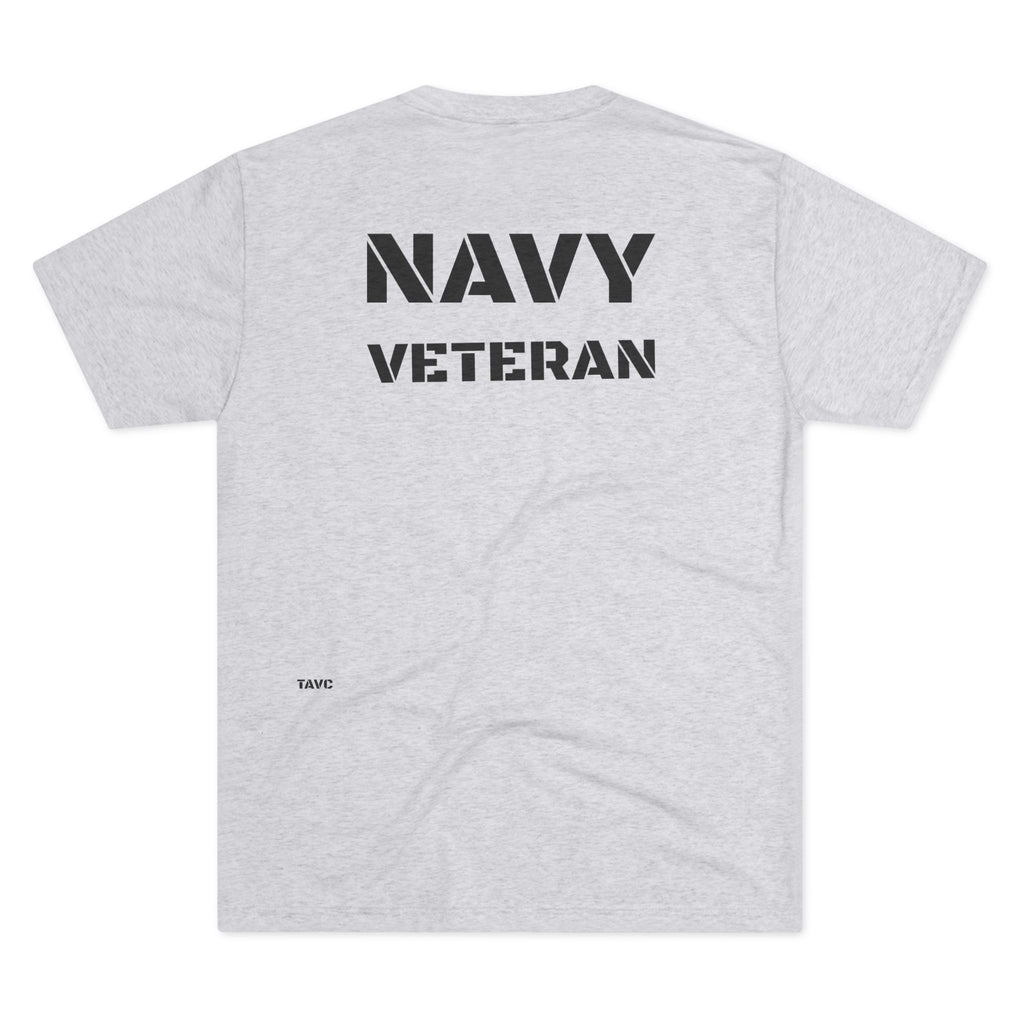 Navy Veteran T‑Shirt — 'SAILOR' TRI BLEND