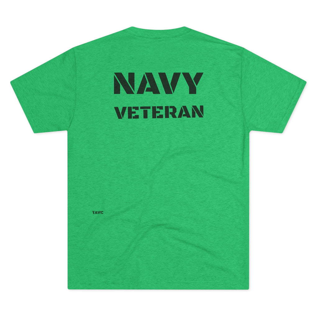 Navy Veteran T‑Shirt — 'SAILOR' TRI BLEND