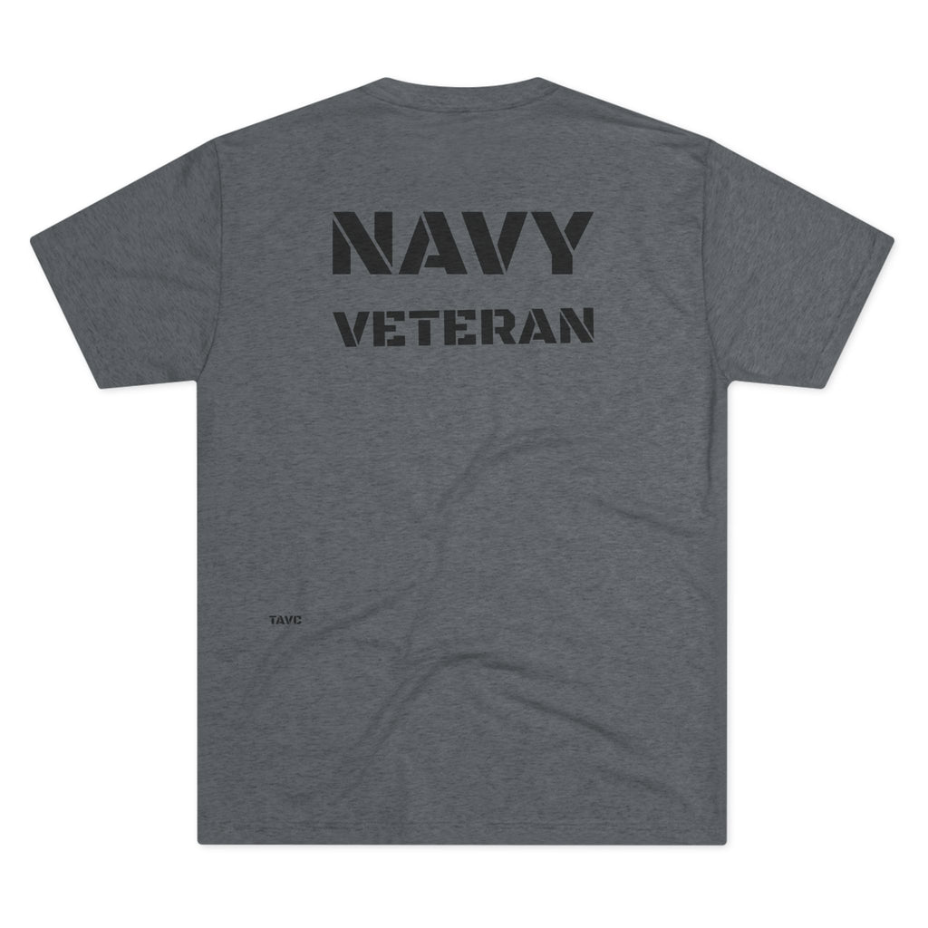 Navy Veteran T‑Shirt — 'SAILOR' TRI BLEND