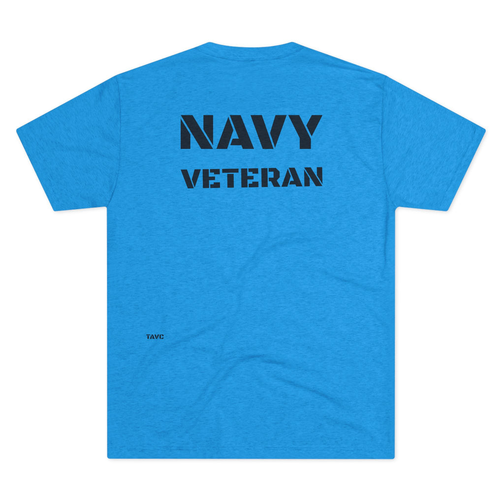Navy Veteran T‑Shirt — 'SAILOR' TRI BLEND