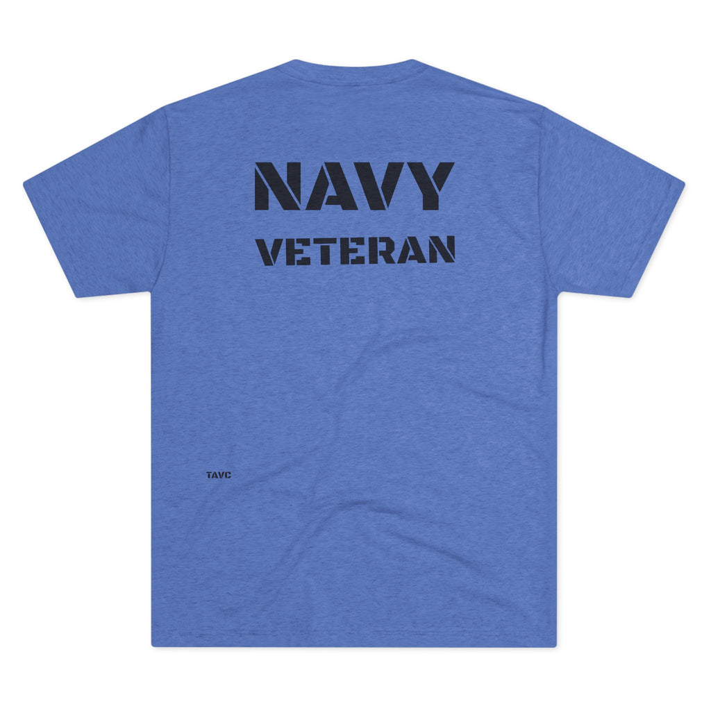 Navy Veteran T‑Shirt — 'SAILOR' TRI BLEND