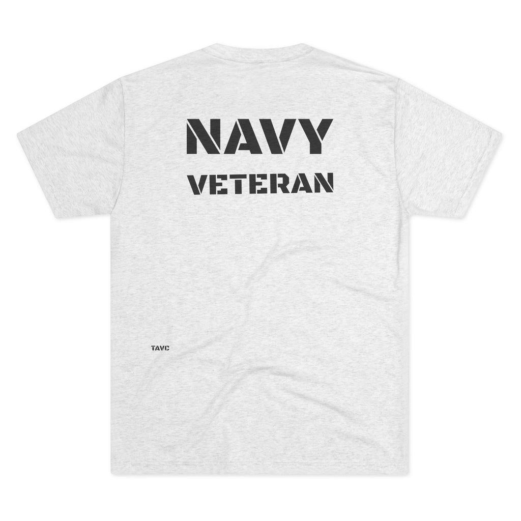 Navy Veteran T‑Shirt — 'SAILOR' TRI BLEND